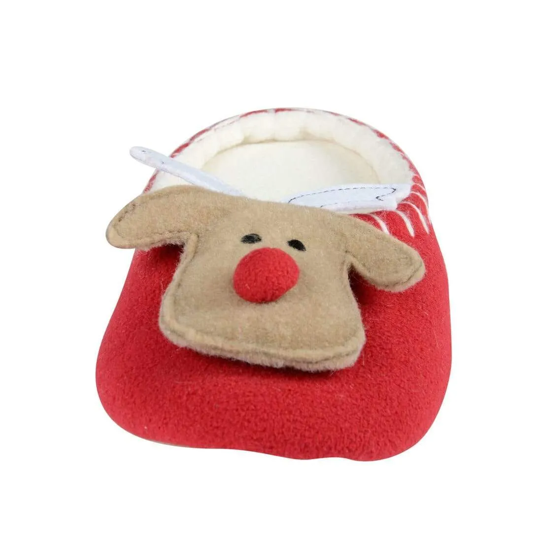 Womens Mule Style Rudolph Reindeer Christmas Slippers