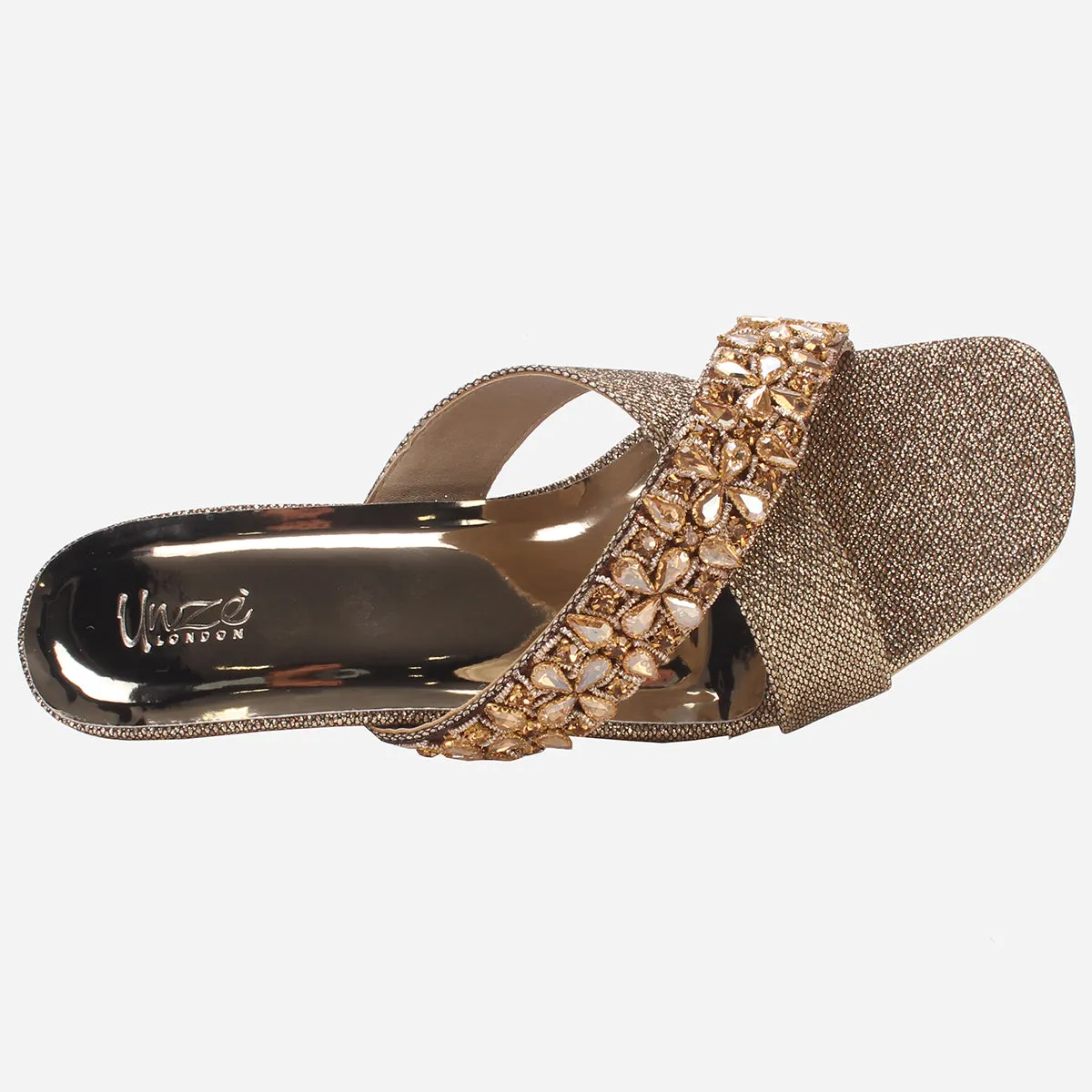 Women's "EMMET" Embellished Slip-on Wedding Party Sandals