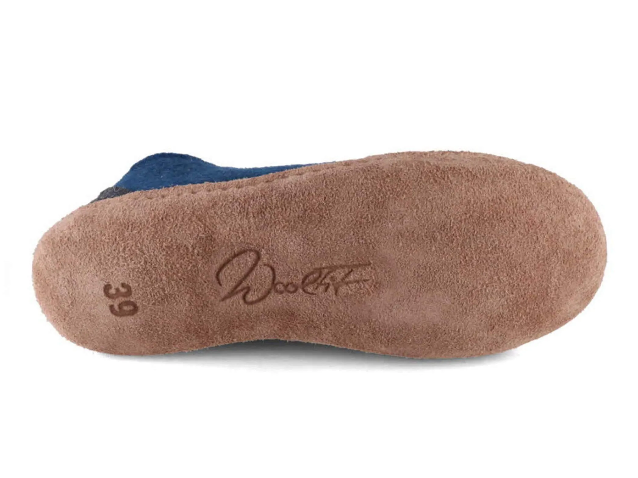 WoolFit Highland | Closed-Heel Felt Slippers with Leather Sole