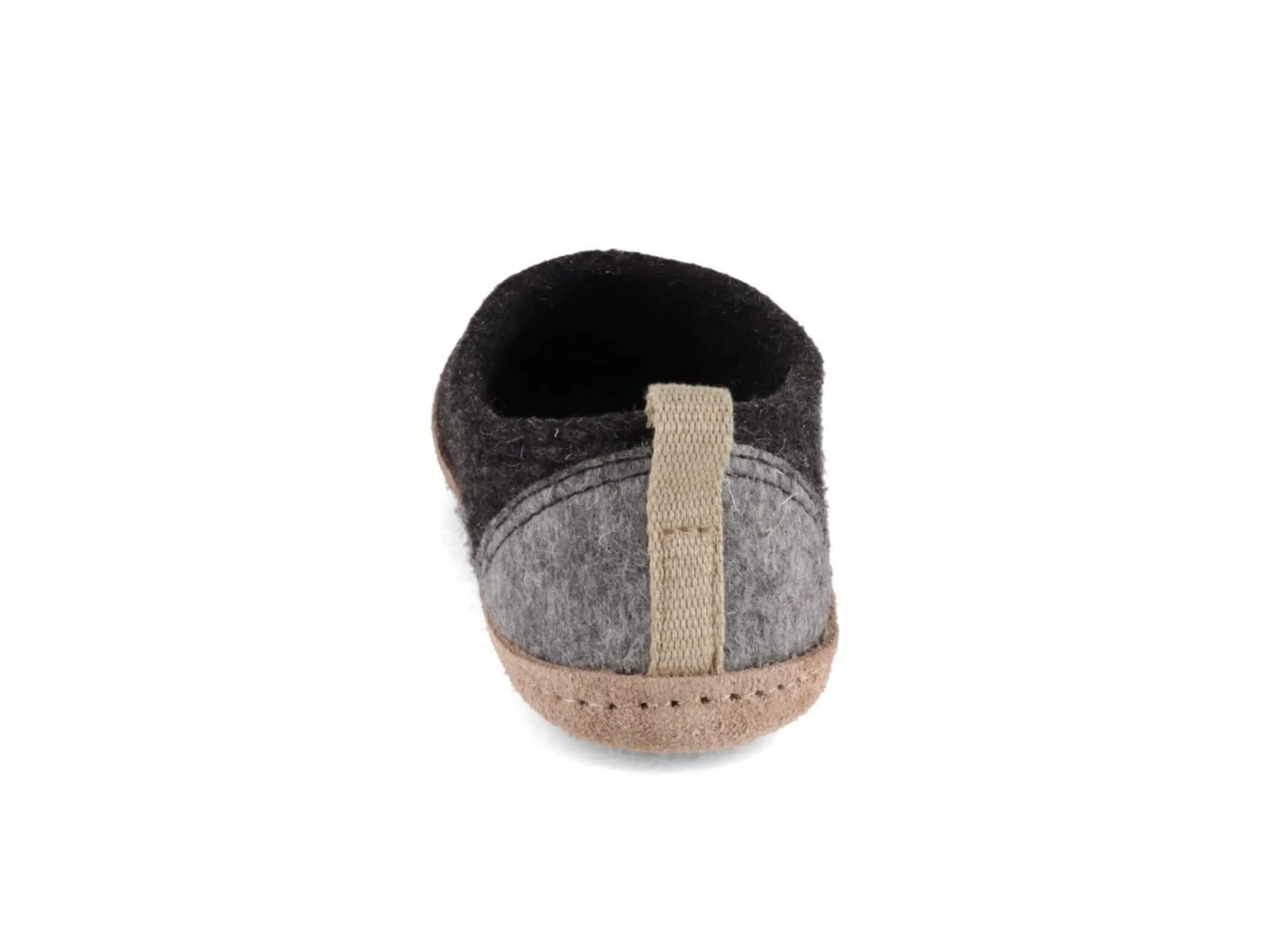 WoolFit Highland | Closed-Heel Felt Slippers with Leather Sole