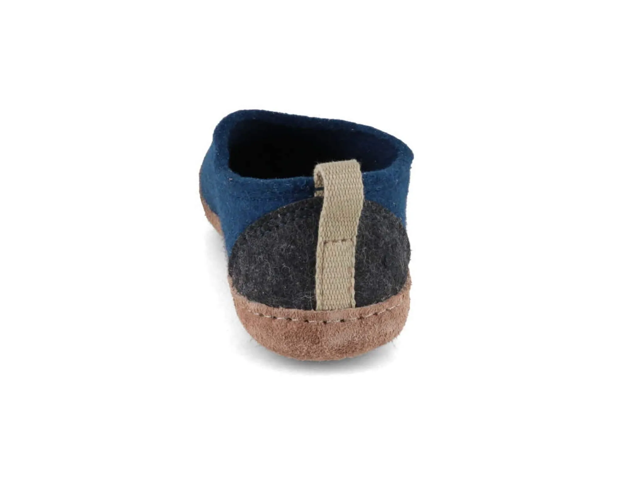 WoolFit Highland | Closed-Heel Felt Slippers with Leather Sole