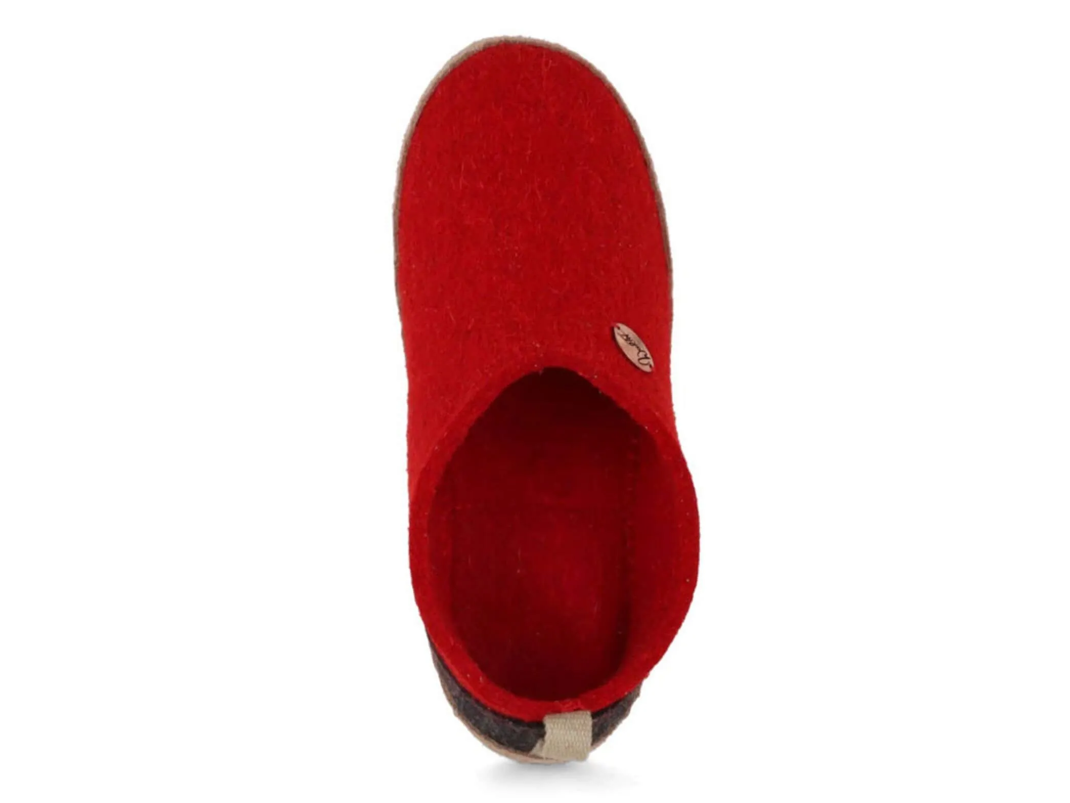 WoolFit Highland | Closed-Heel Felt Slippers with Leather Sole