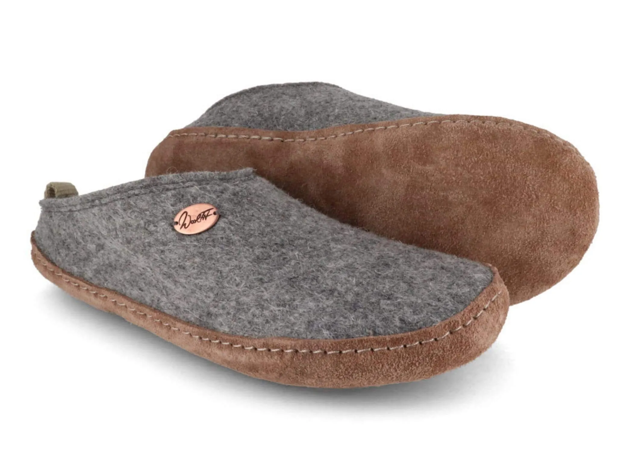 WoolFit Tundra | Lightweight Felt Slippers with Leather Sole