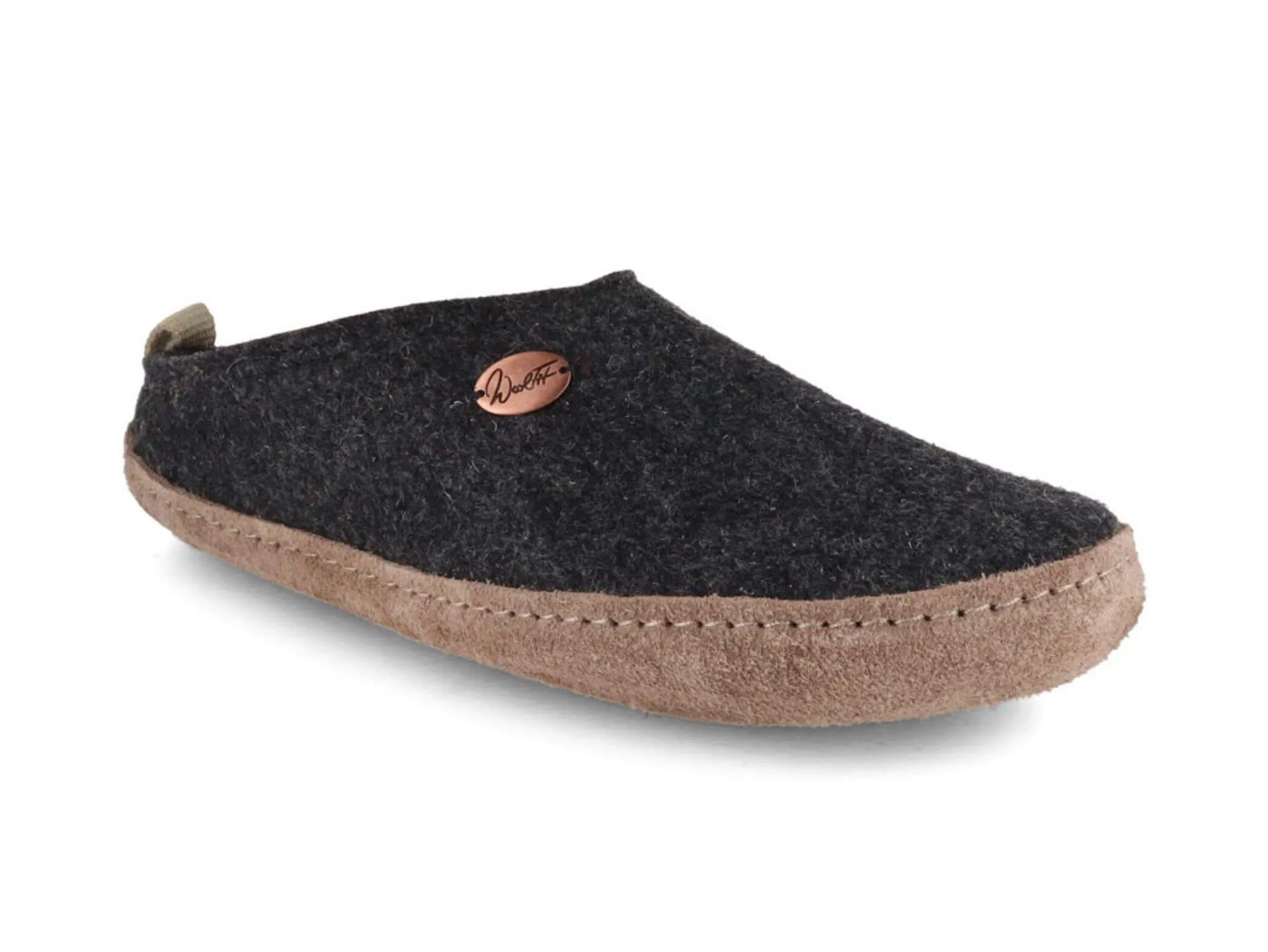 WoolFit Tundra | Lightweight Felt Slippers with Leather Sole