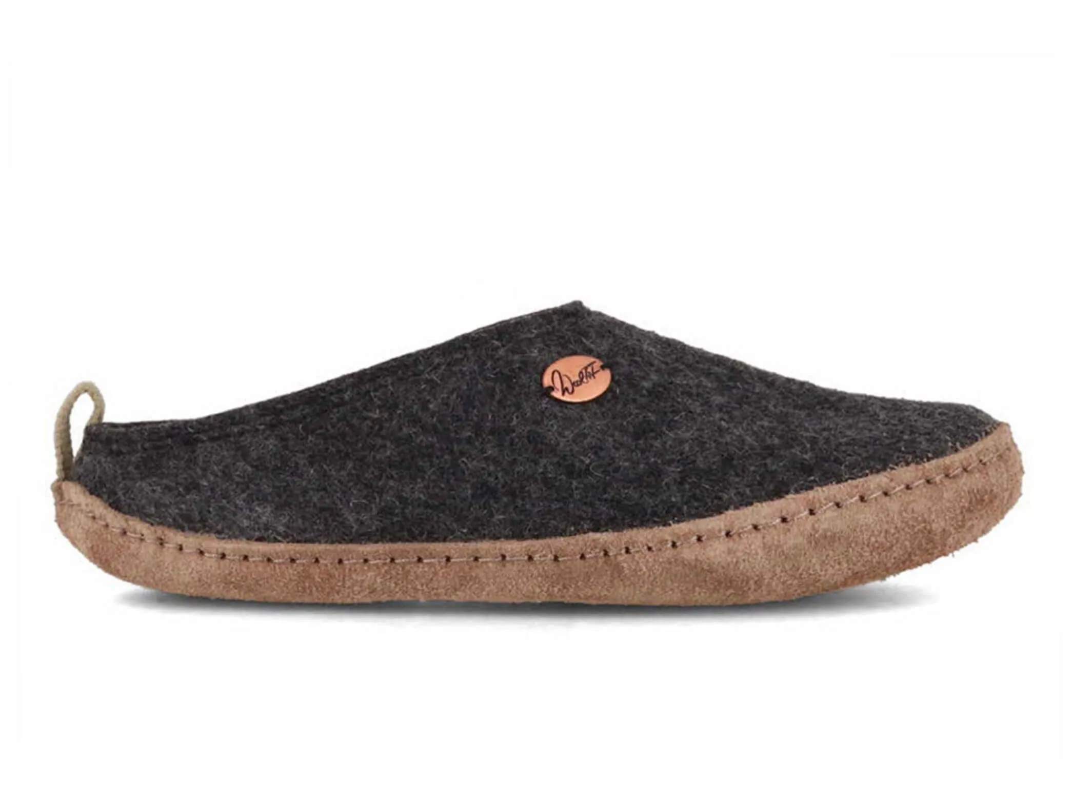 WoolFit Tundra | Lightweight Felt Slippers with Leather Sole