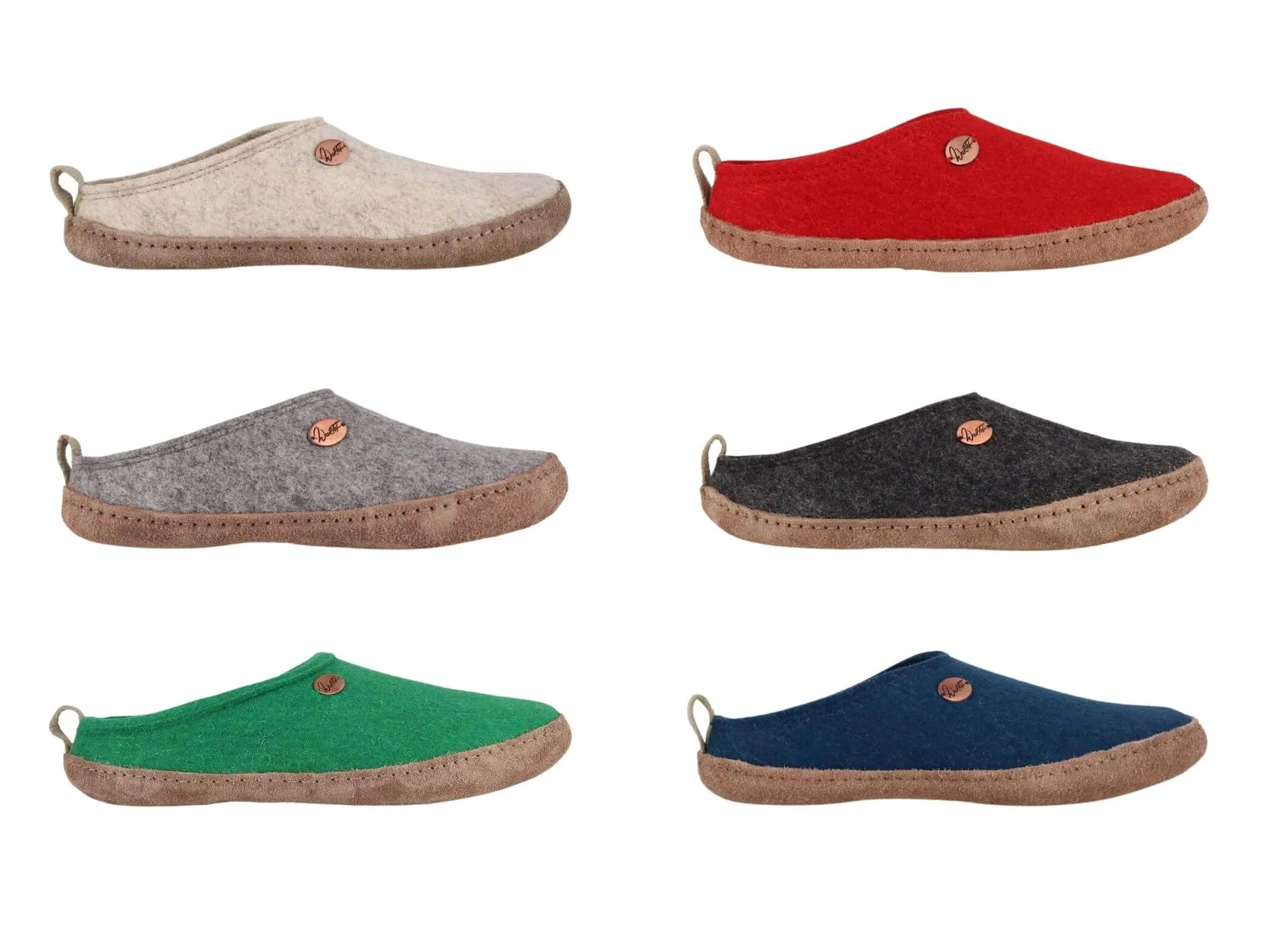 WoolFit Tundra | Lightweight Felt Slippers with Leather Sole