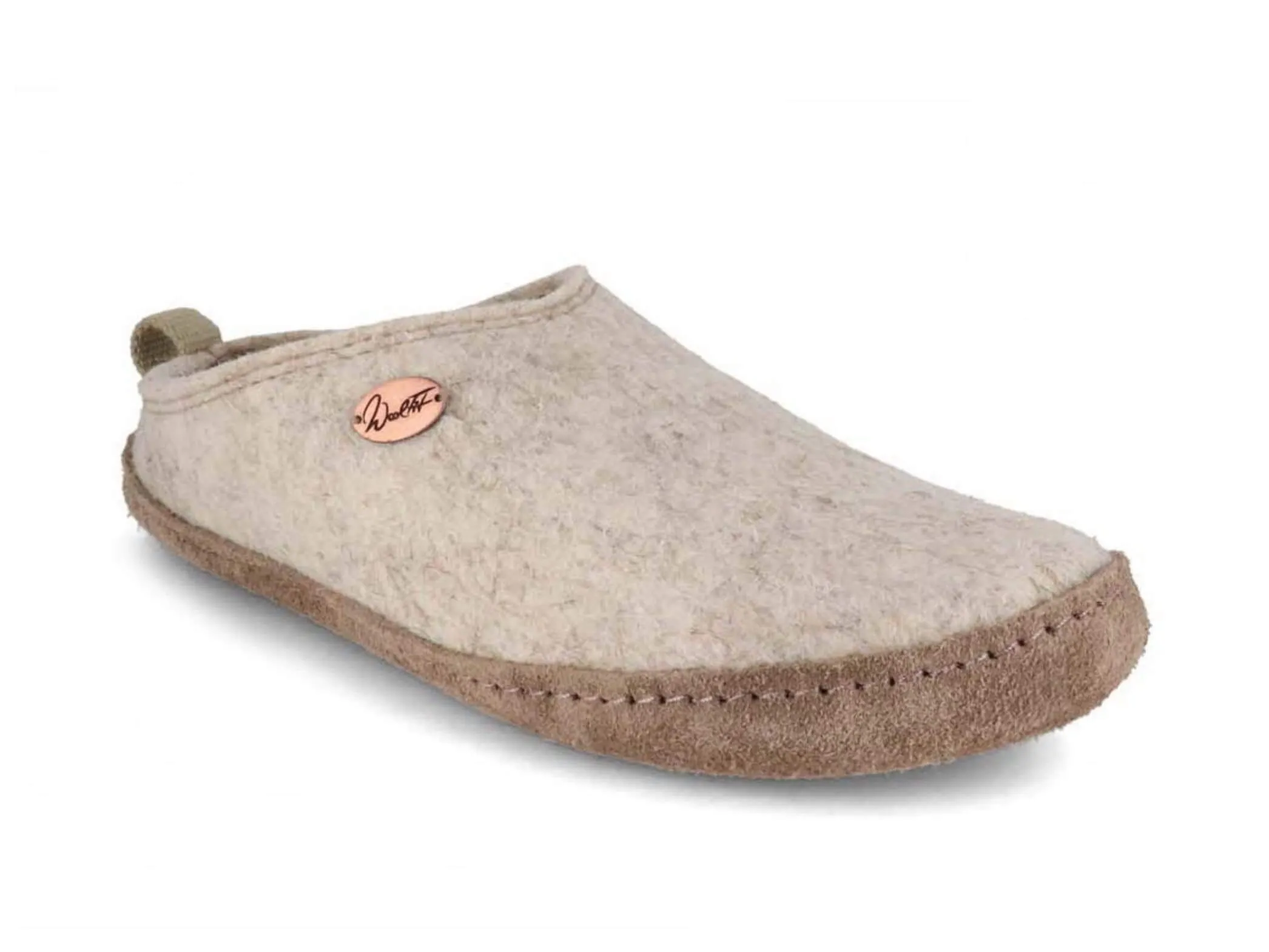 WoolFit Tundra | Lightweight Felt Slippers with Leather Sole