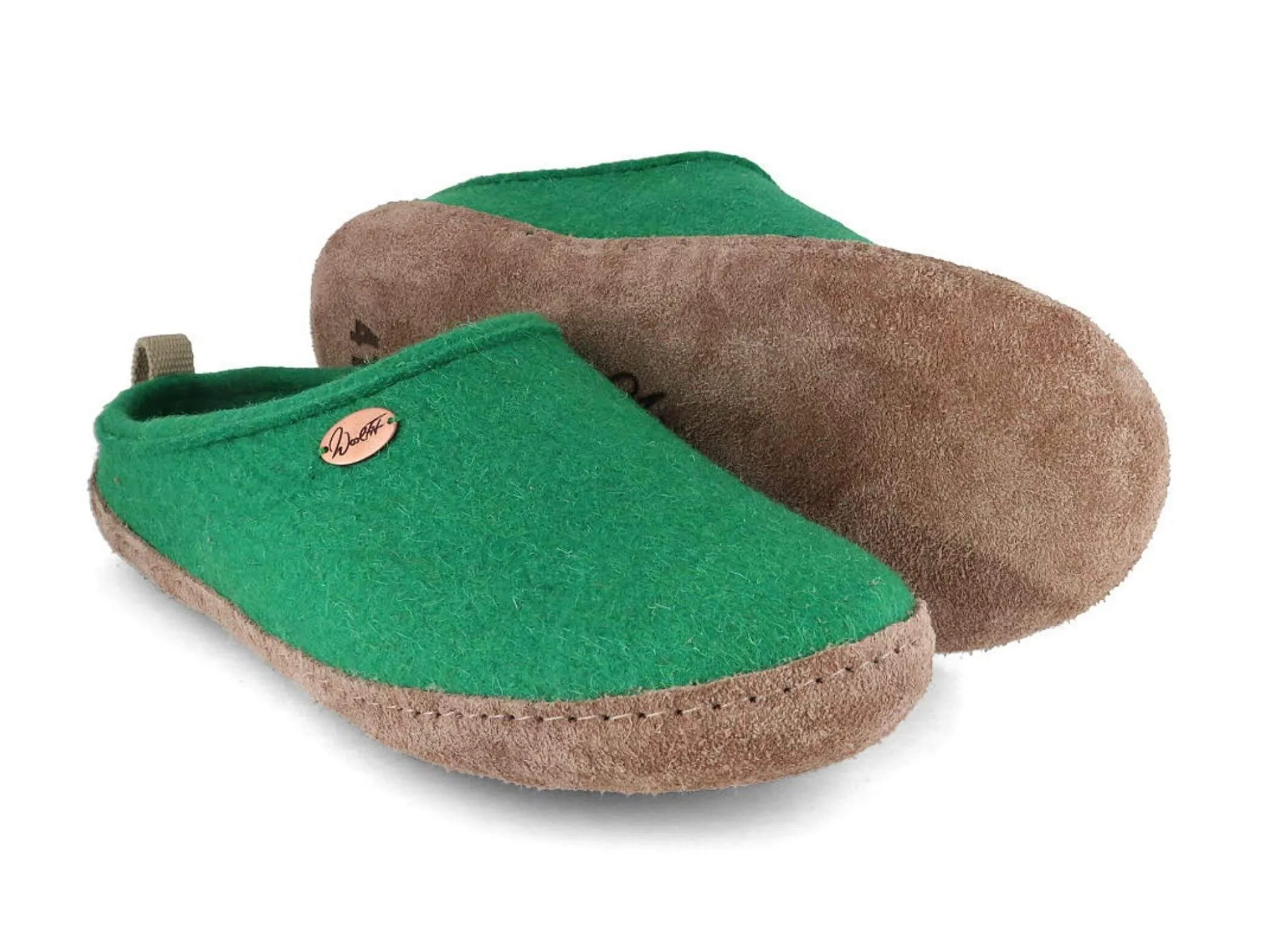 WoolFit Tundra | Lightweight Felt Slippers with Leather Sole