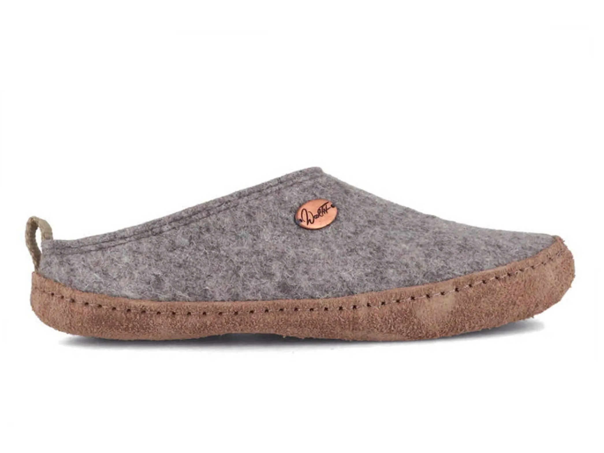 WoolFit Tundra | Lightweight Felt Slippers with Leather Sole