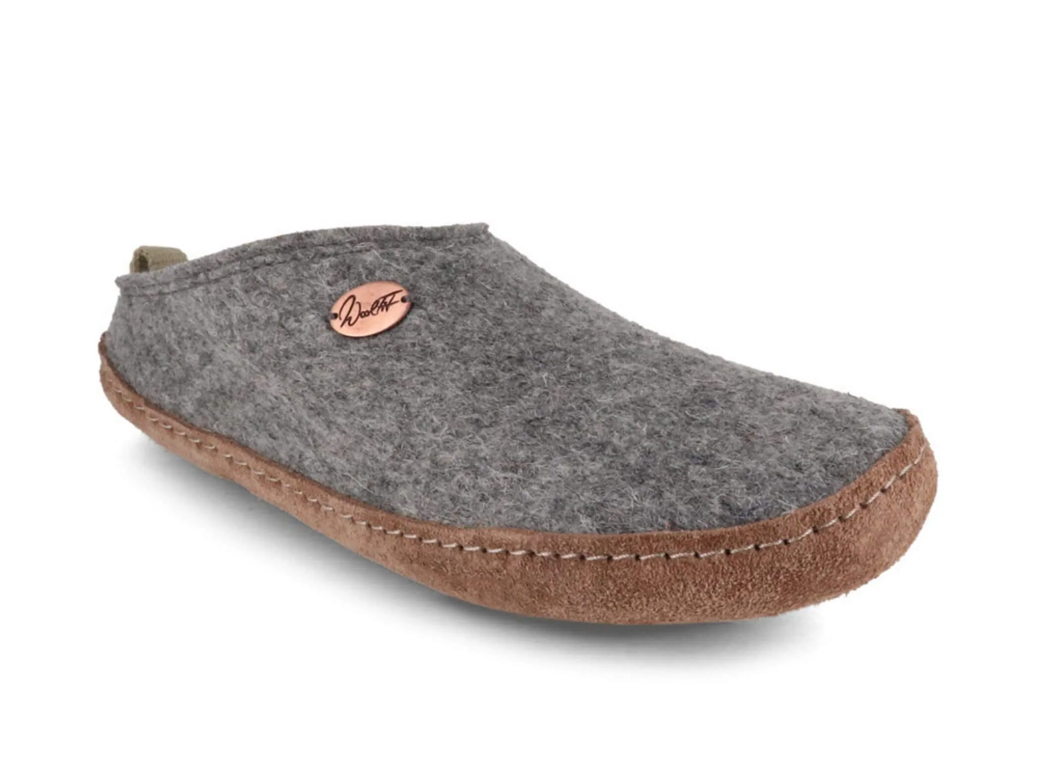 WoolFit Tundra | Lightweight Felt Slippers with Leather Sole