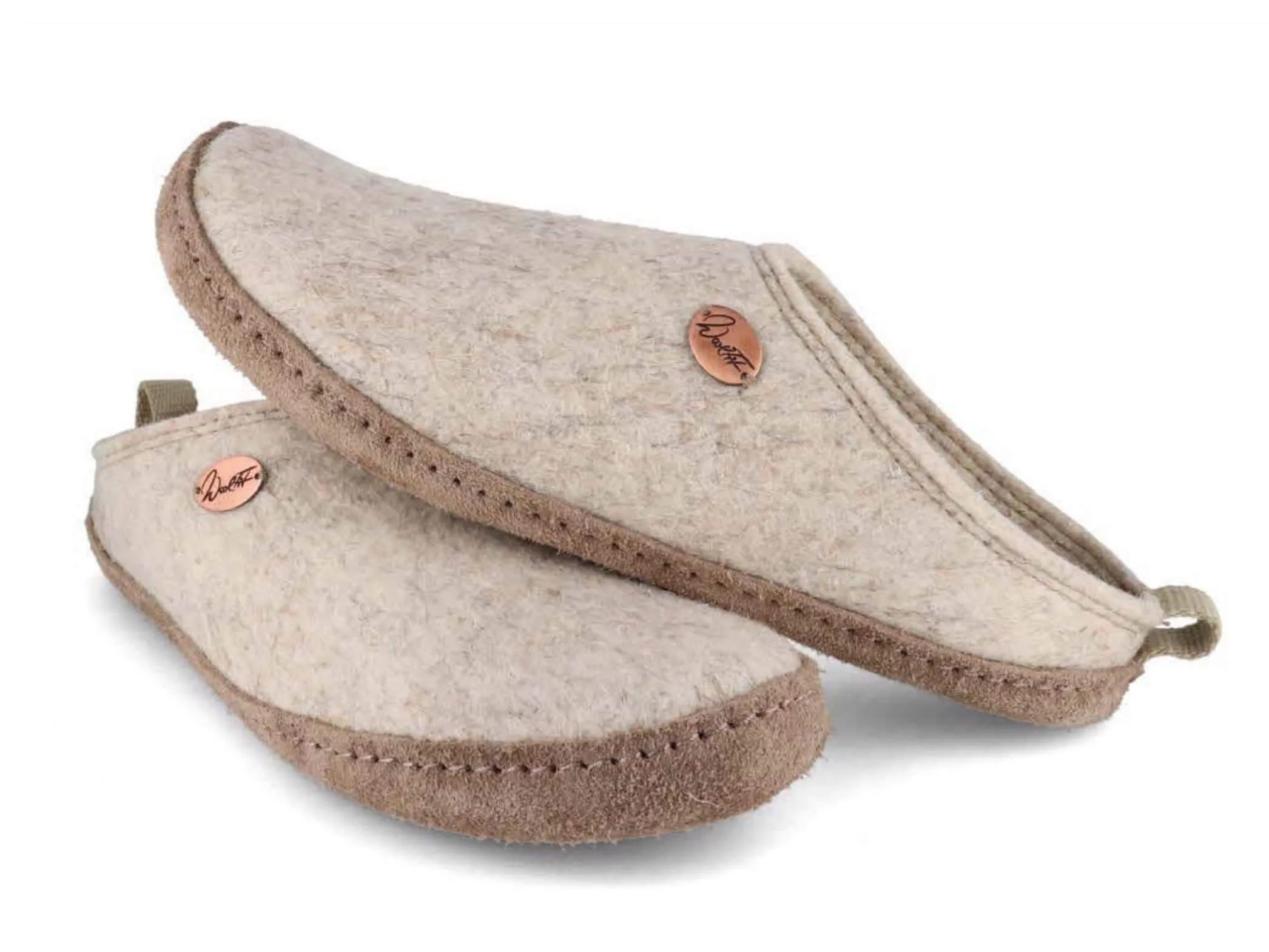 WoolFit Tundra | Lightweight Felt Slippers with Leather Sole