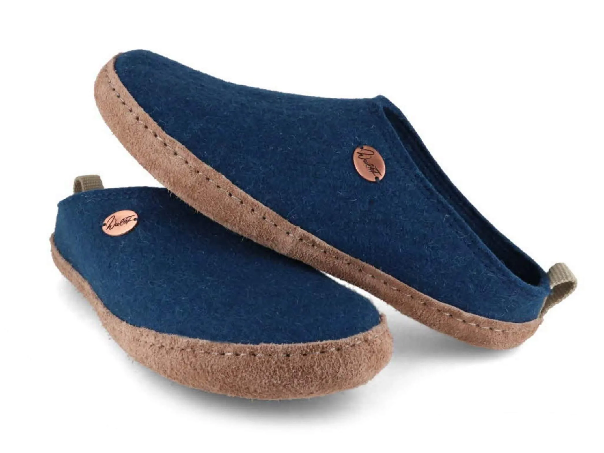 WoolFit Tundra | Lightweight Felt Slippers with Leather Sole