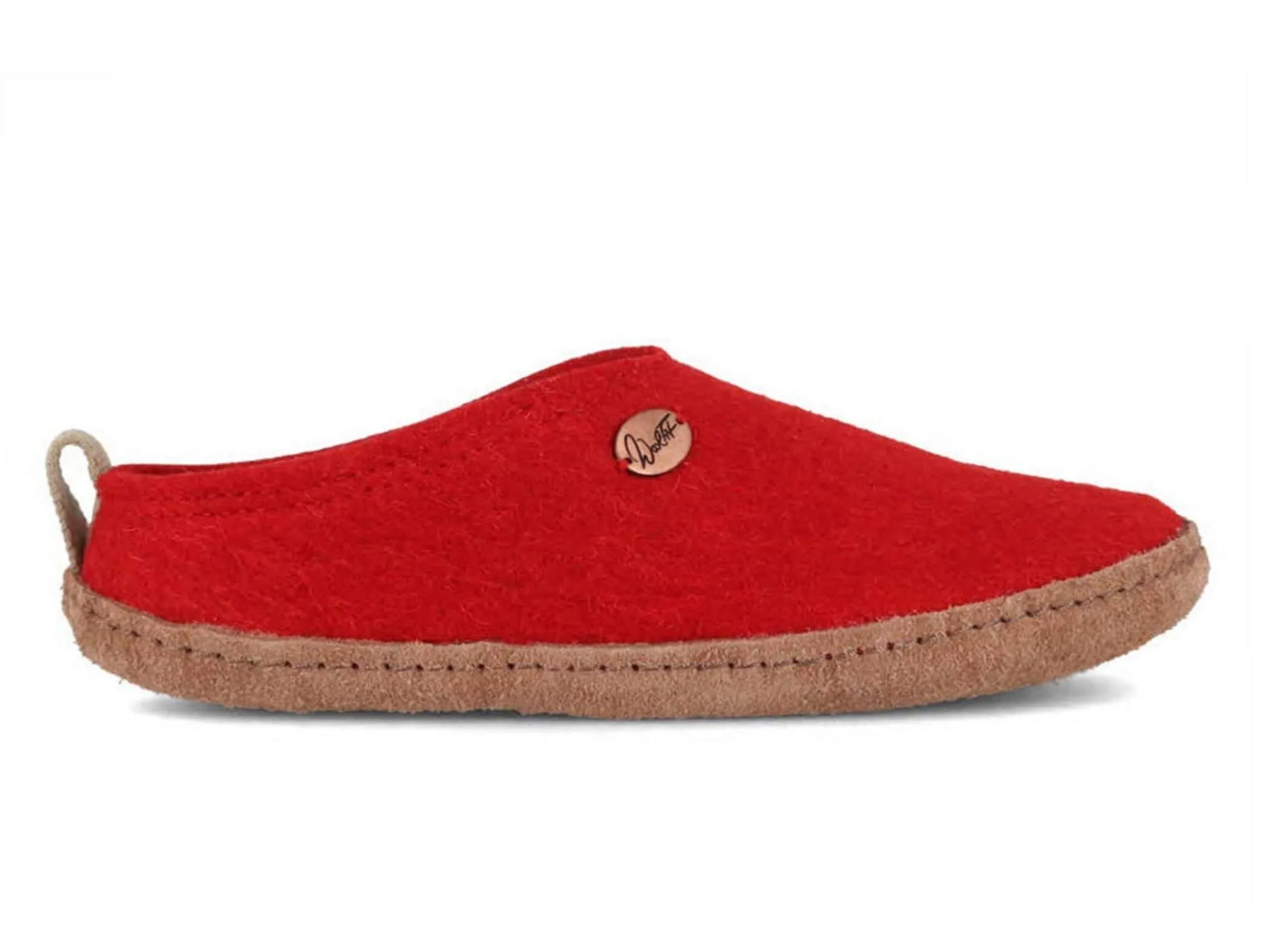 WoolFit Tundra | Lightweight Felt Slippers with Leather Sole