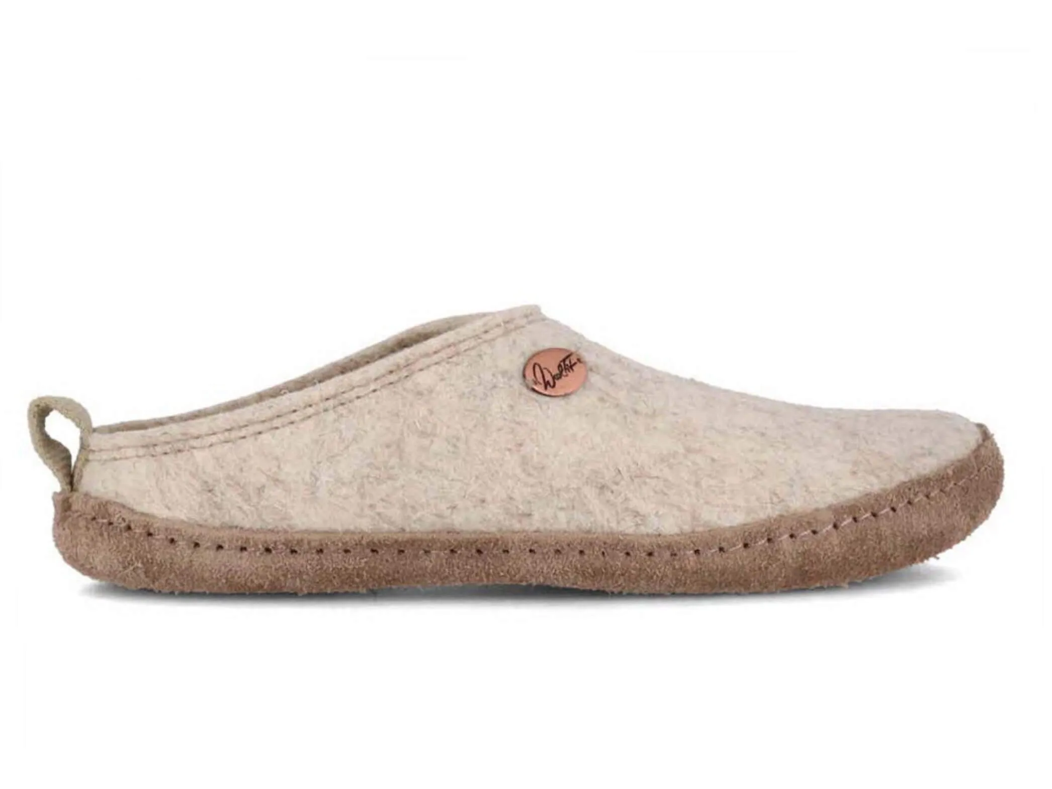 WoolFit Tundra | Lightweight Felt Slippers with Leather Sole